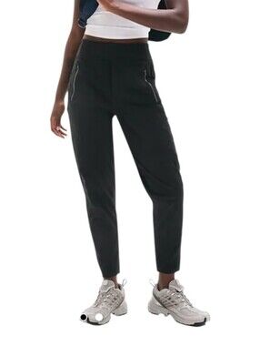 Athleta Black Trekkie High Rise Jogger 10